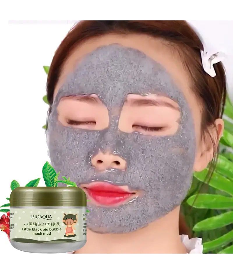 ماسک حبابی پاکسازی و لایه بردار کربن آکوا ۱۰۰ گرمی